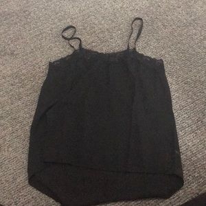 Black lace cami
